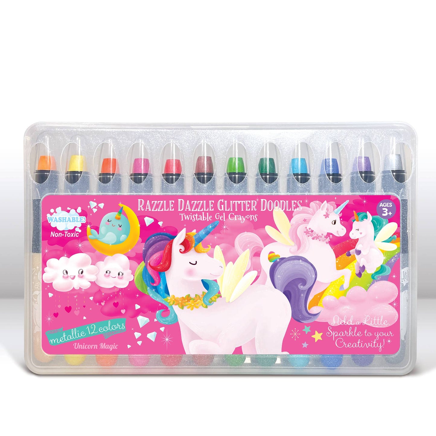 Unicorn Magic Glitter Doodle Twistable Gel Crayons