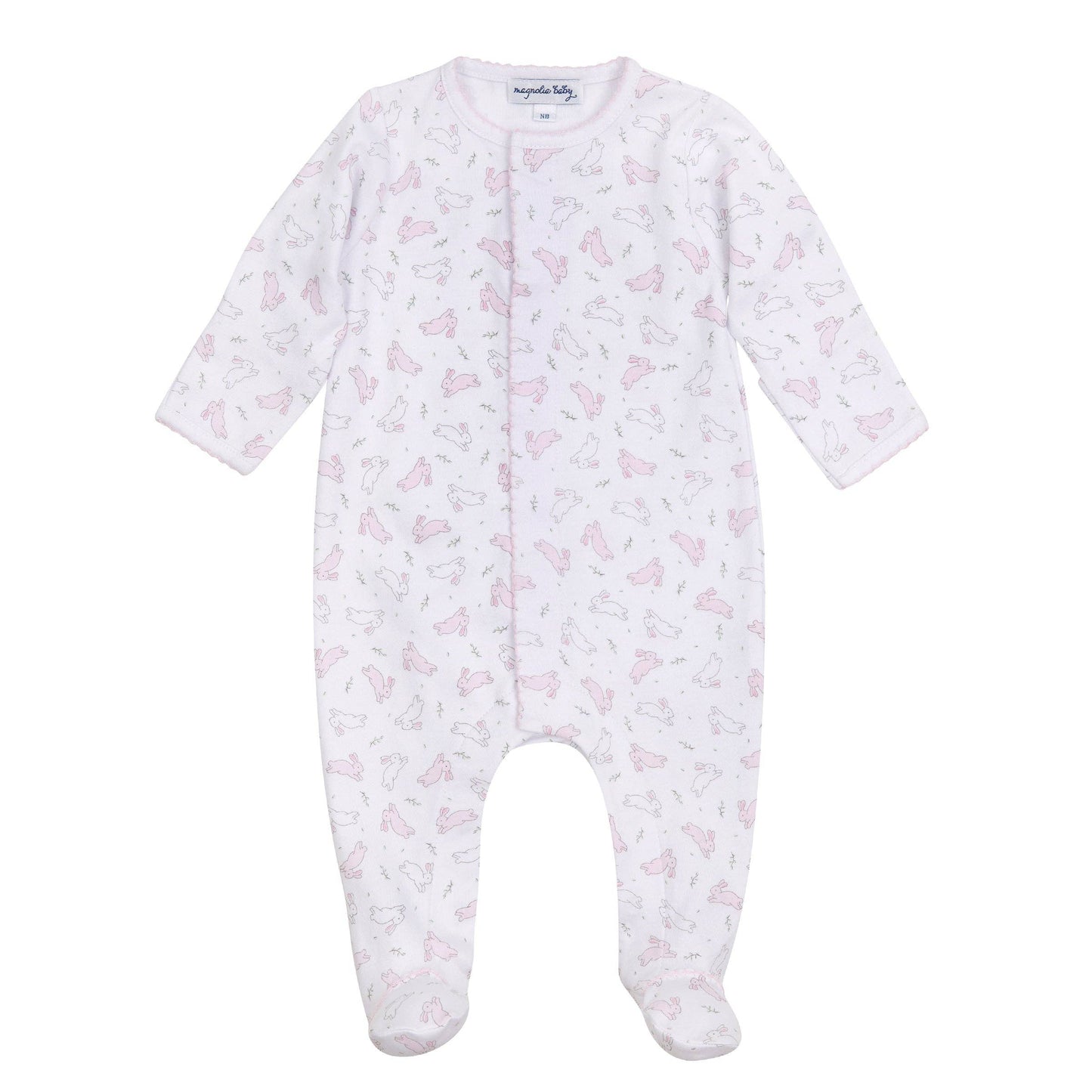 Bunny Hop Footie - Pink