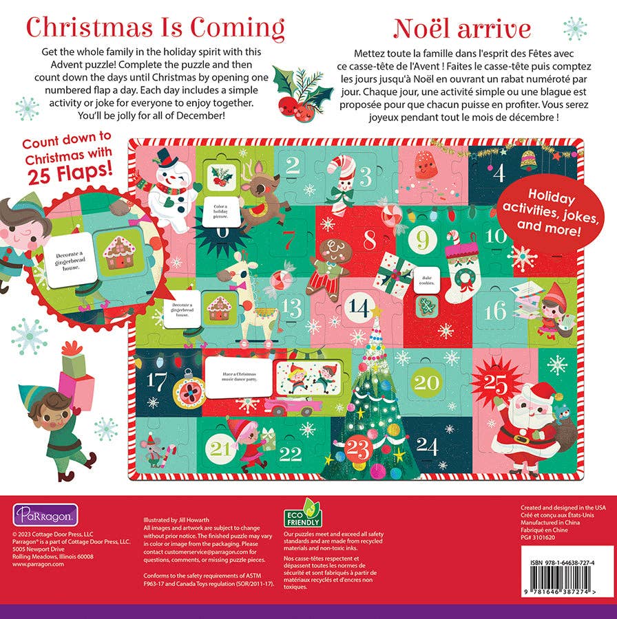 Christmas is Coming Advent Calendar Kids Puzzle