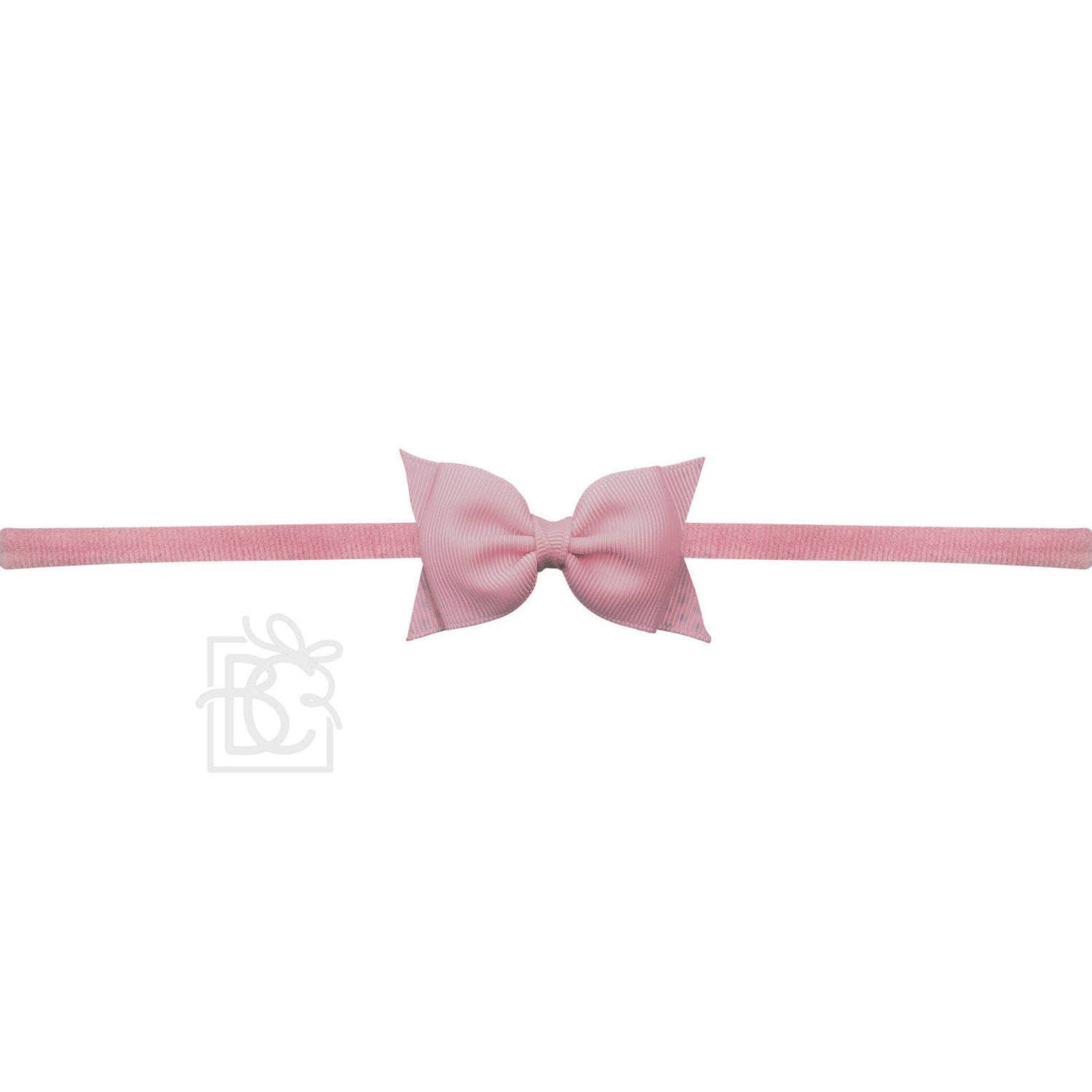 1/4" PANTYHOSE HEADBAND W/ 2.5" FLAT SOPHIA BOW