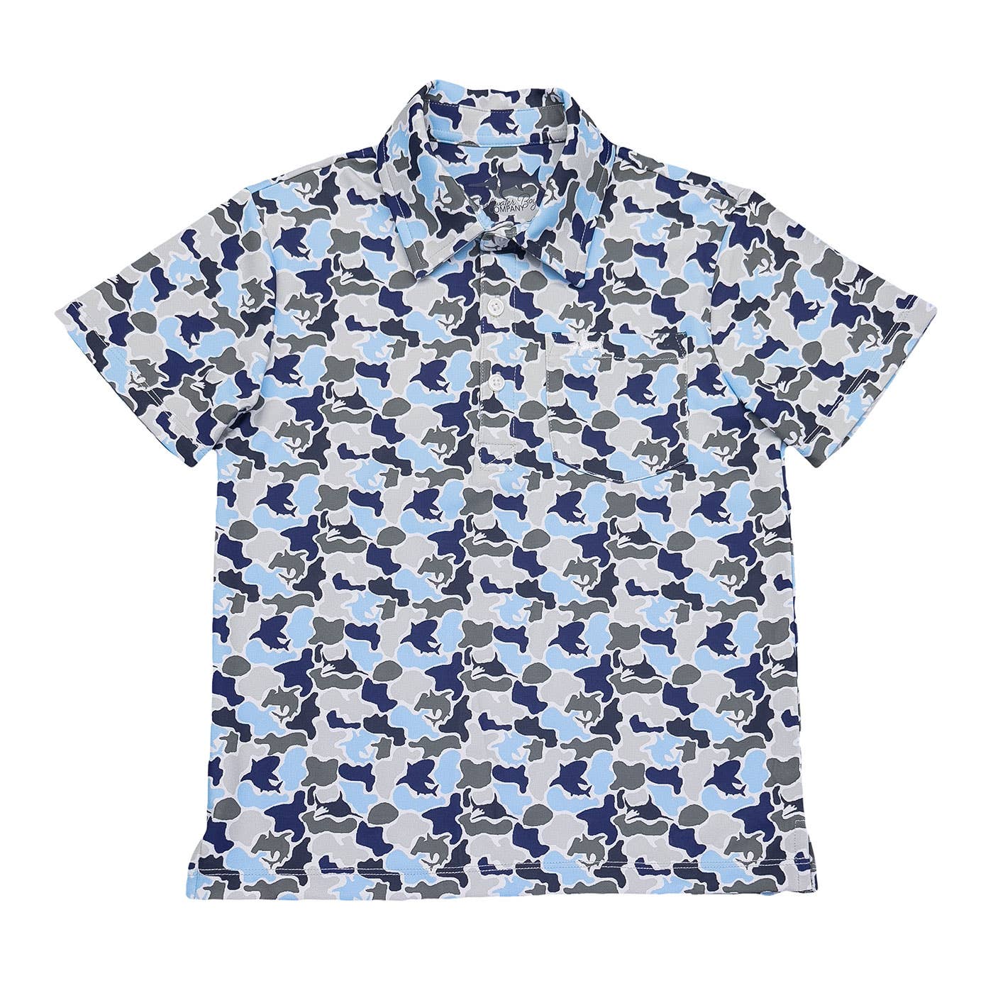Inshore Boys Performance SS Polo Camo