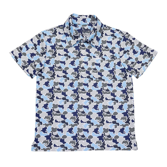 Inshore Boys Performance SS Polo Camo