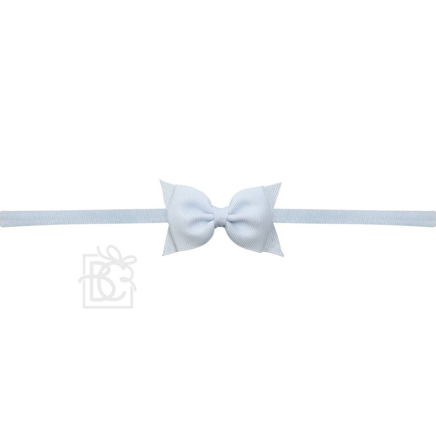 1/4" PANTYHOSE HEADBAND W/ 2.5" FLAT SOPHIA BOW