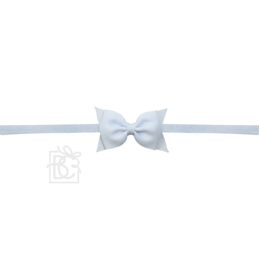 1/4" PANTYHOSE HEADBAND W/ 2.5" FLAT SOPHIA BOW