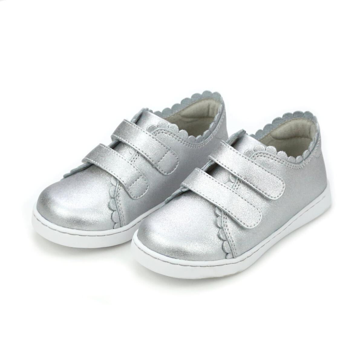 Caroline Scalloped Sneaker-Silver