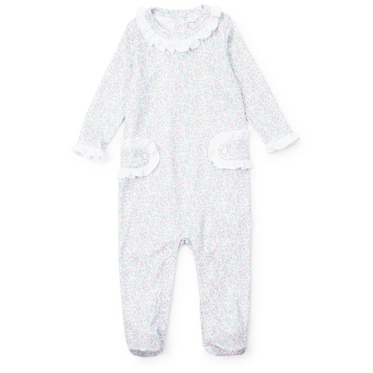 Lucy Girls Romper- Garden Soiree