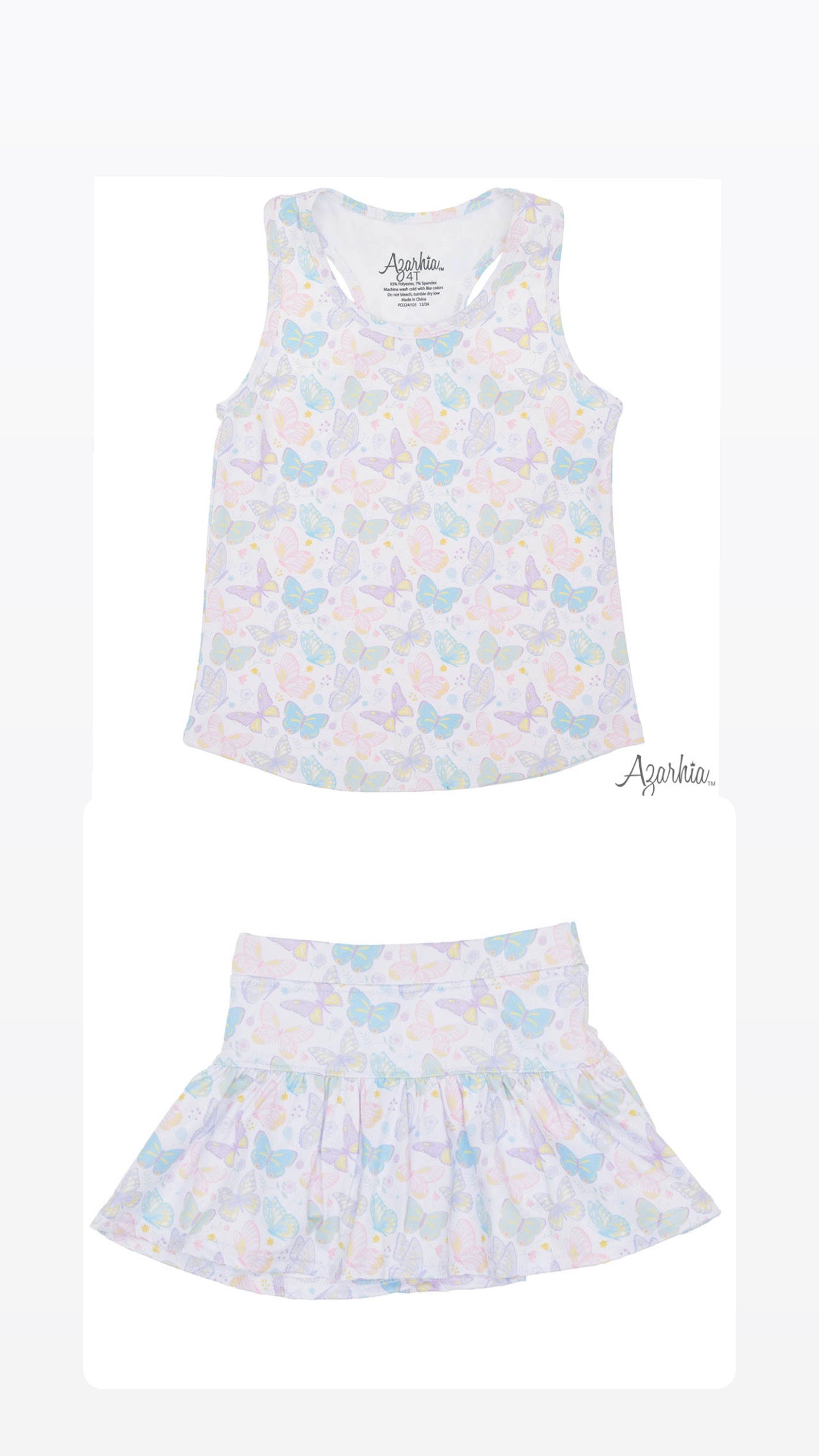 Butterfly Athletic Skort Set