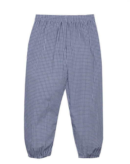 Navy Check Logan Pant