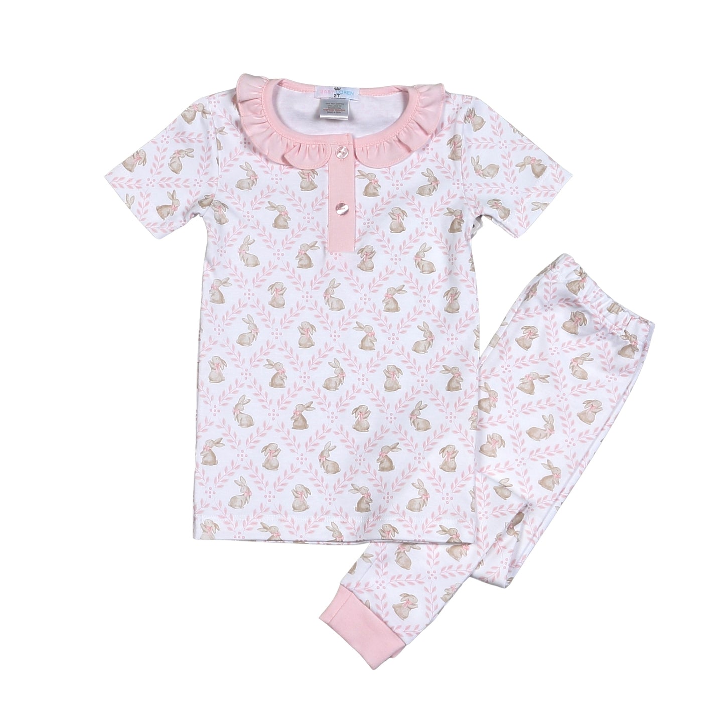 Pink Easter Bunny Pajama Set
