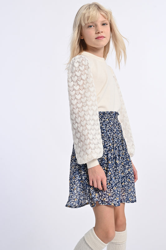 Girls Blue Nova Woven Skirt