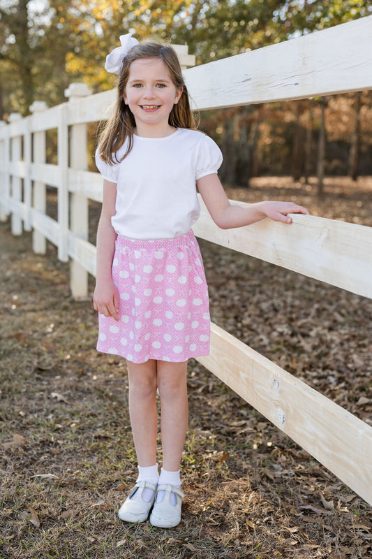 Sally Knit Skirt Set- Pink Pumpkins