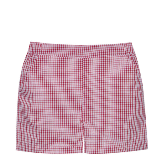 Bennett Short- Red Gingham