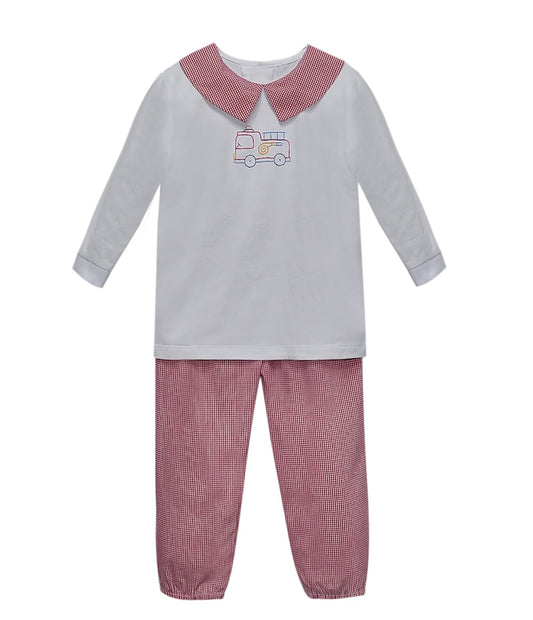 Boys Rescue Truck Pant Set