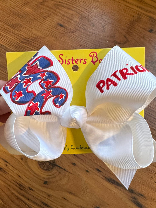 Two Sisters- White Hayes Cooper Large Bow