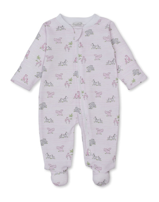 Pink Zoo Printed Footie