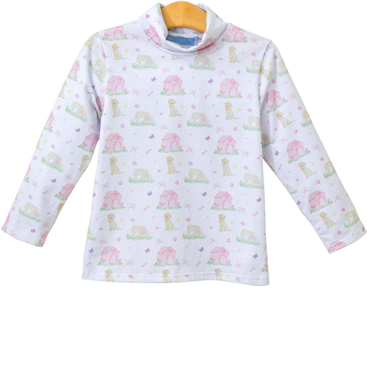 Puppy Pals Pink Turtleneck