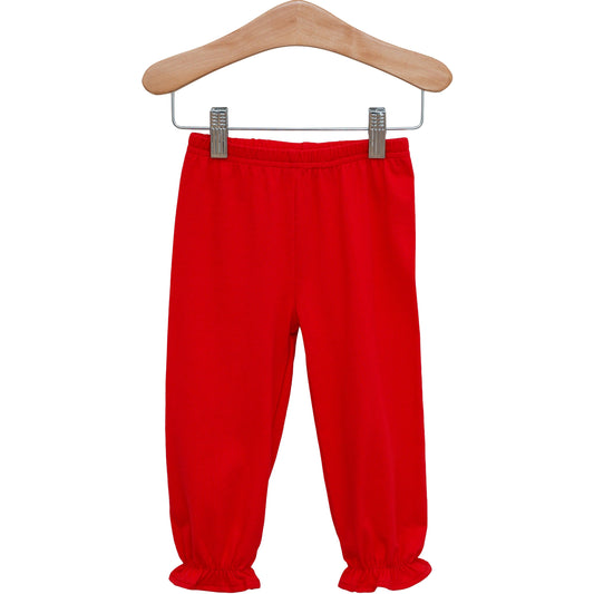 Girls Red Bloomer Pant