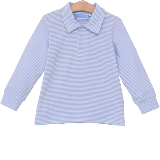 Jackson Polo- Light Blue Stripe