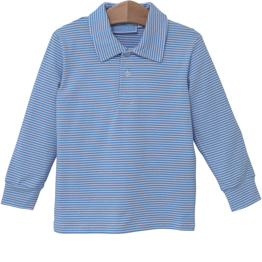 Jackson Polo- Cornflower Stripe