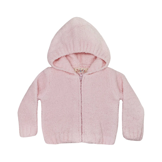 Girls Pink Chenille Coat