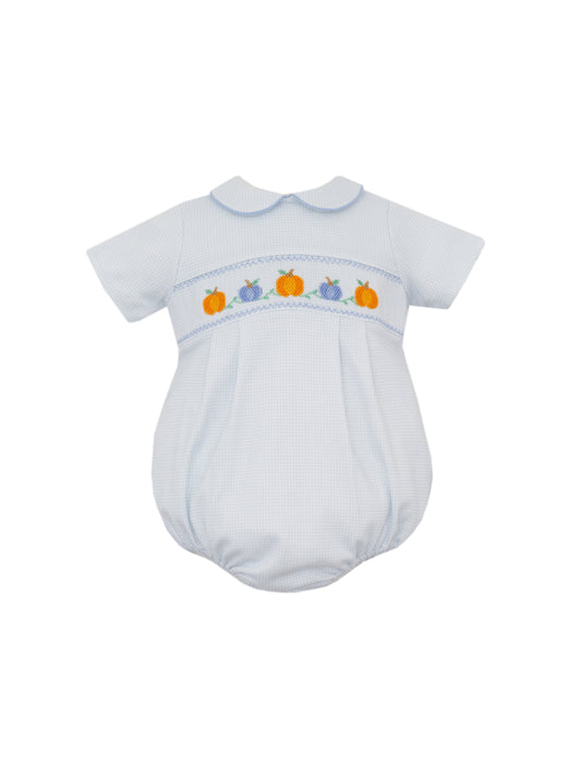 Blue Gingham Pumpkin Bubble