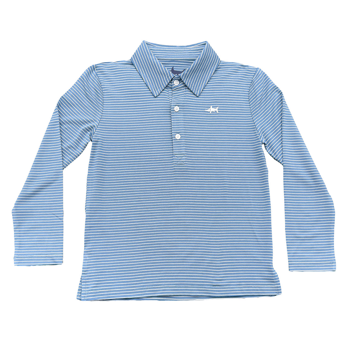 Banks Polo- Blue and White Stripe
