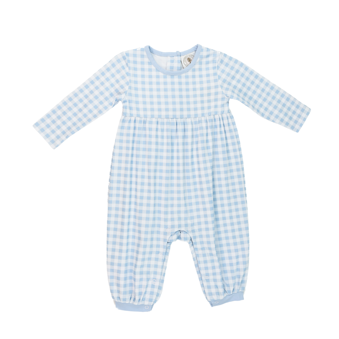 Blue Gingham Parker Playsuit