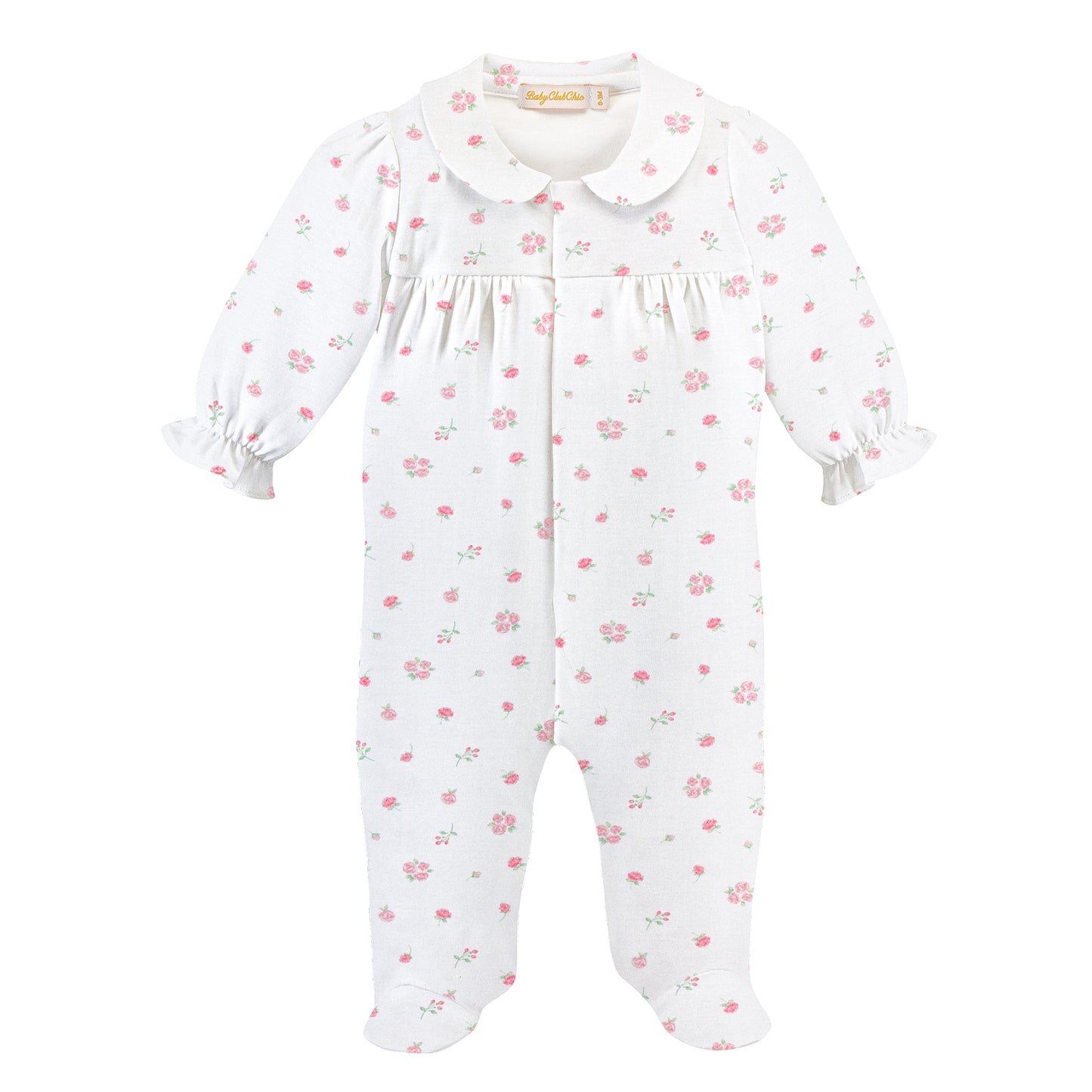 Rosebud Printed Collared Footie