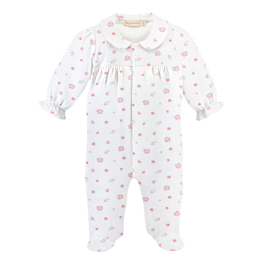 Rosebud Printed Collared Footie