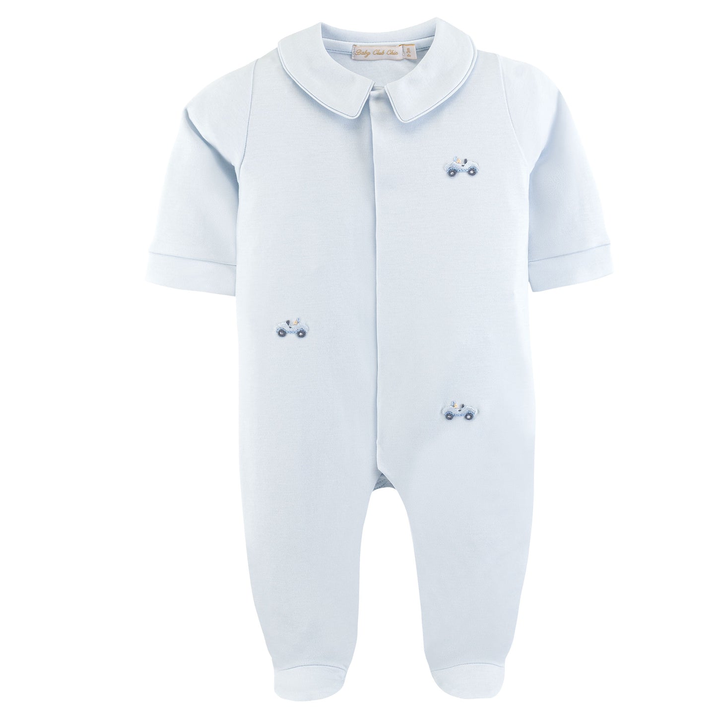 Boy's Car Embroidered Footie