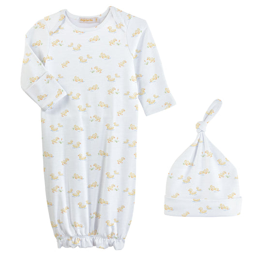 Baby Duckies Gown & Hat