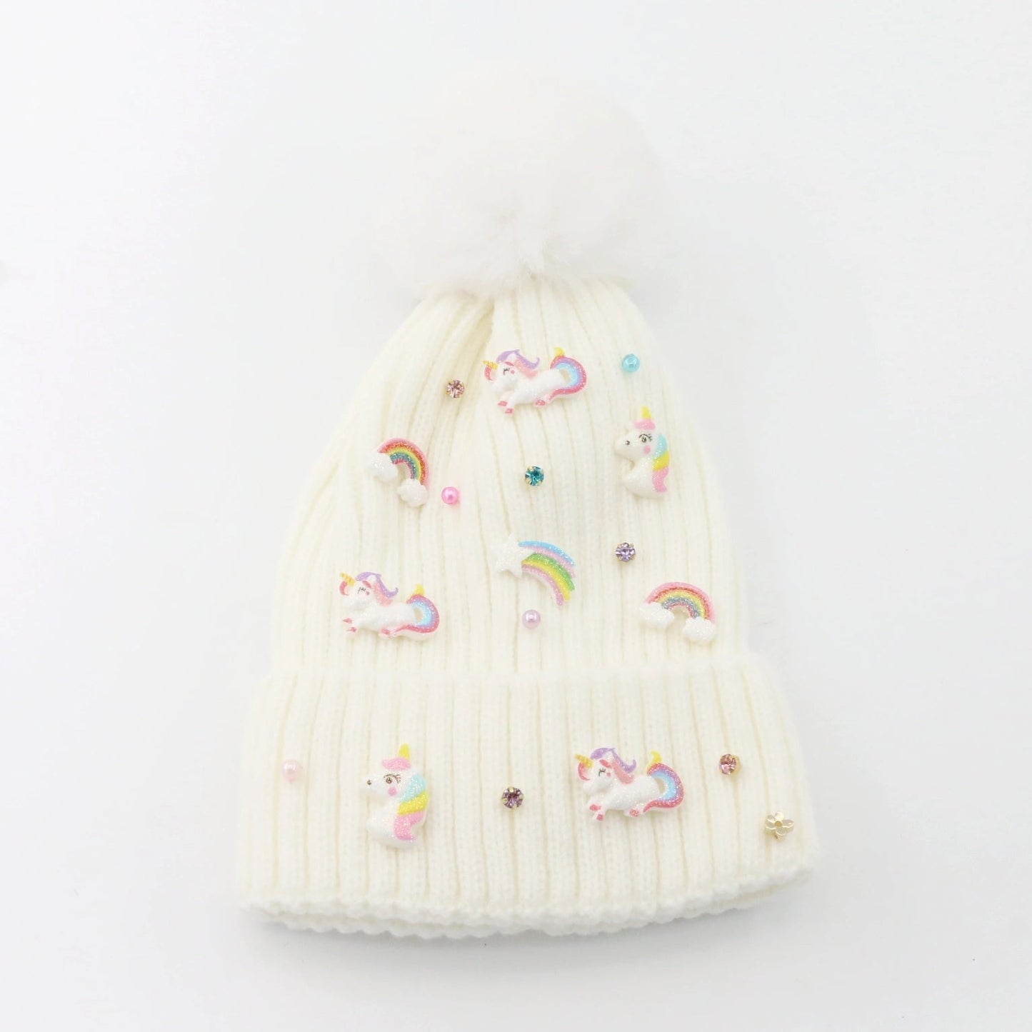 Rainbow Unicorn Beanie