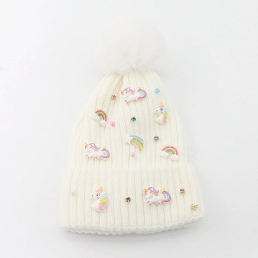 Rainbow Unicorn Beanie