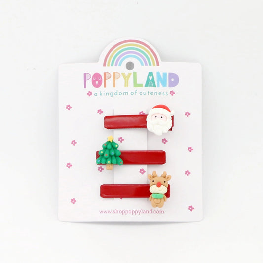 North Pole Hair Clips