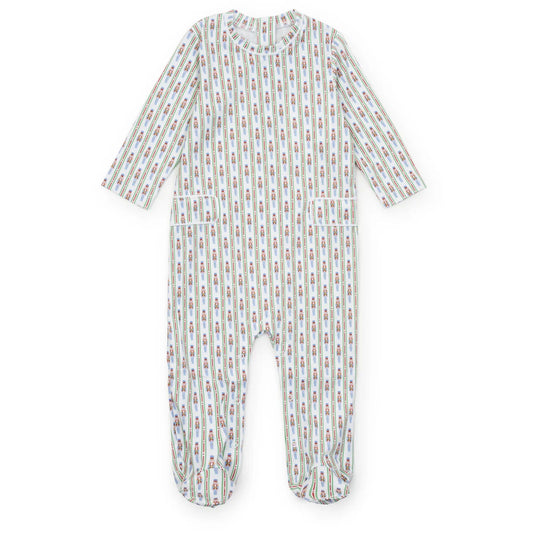 Preston Boy Romper- Nutcracker Stripe