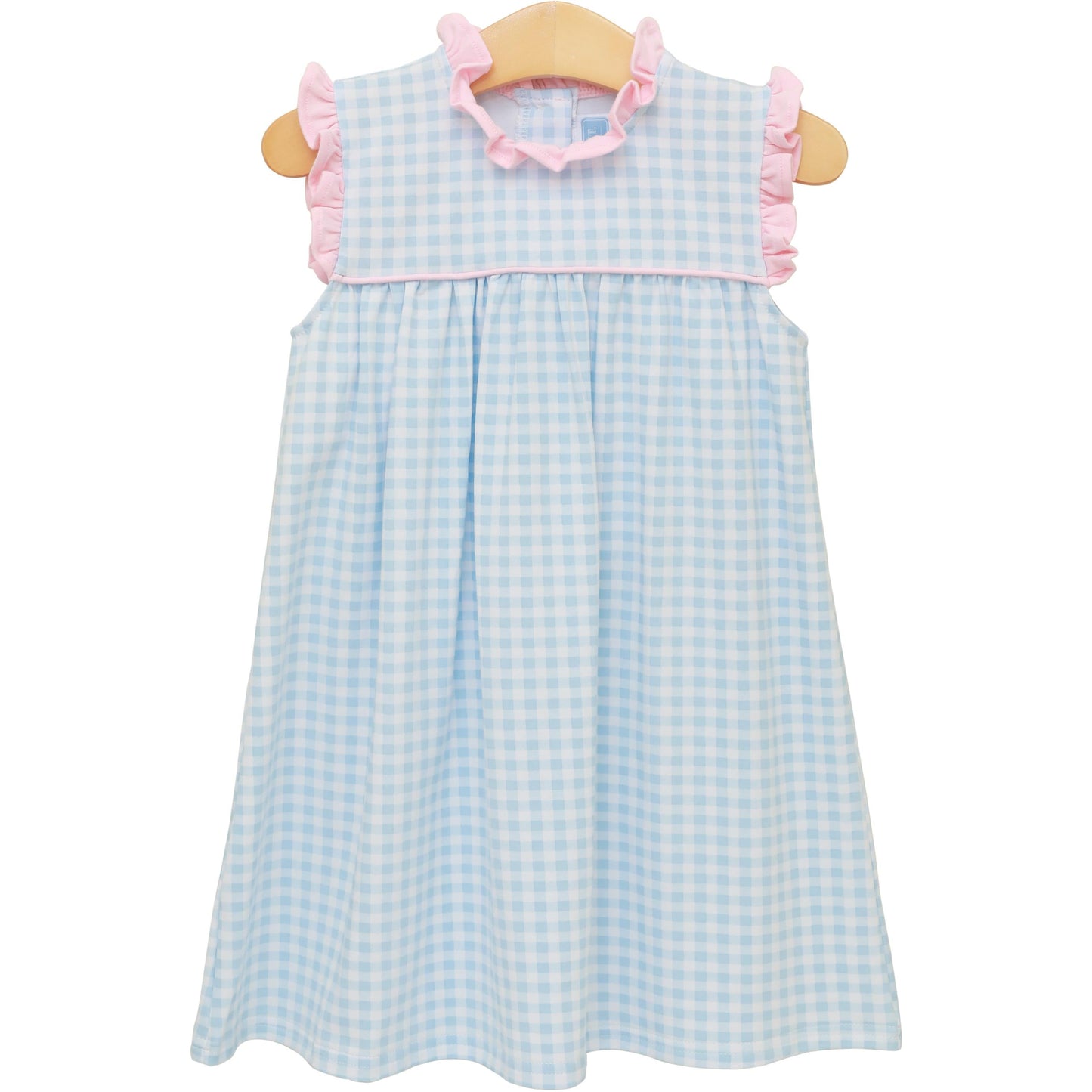Meredith Dress- Light Blue Gingham