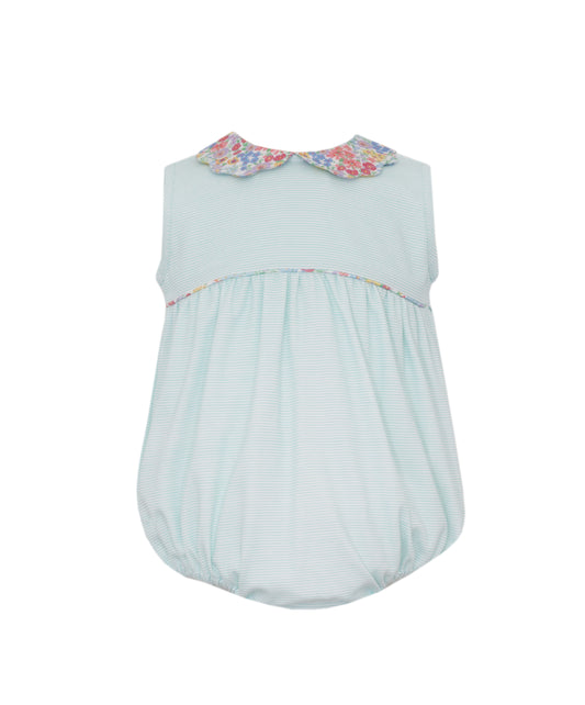 Aqua Knit Bubble w/Scalloped Multi Collar