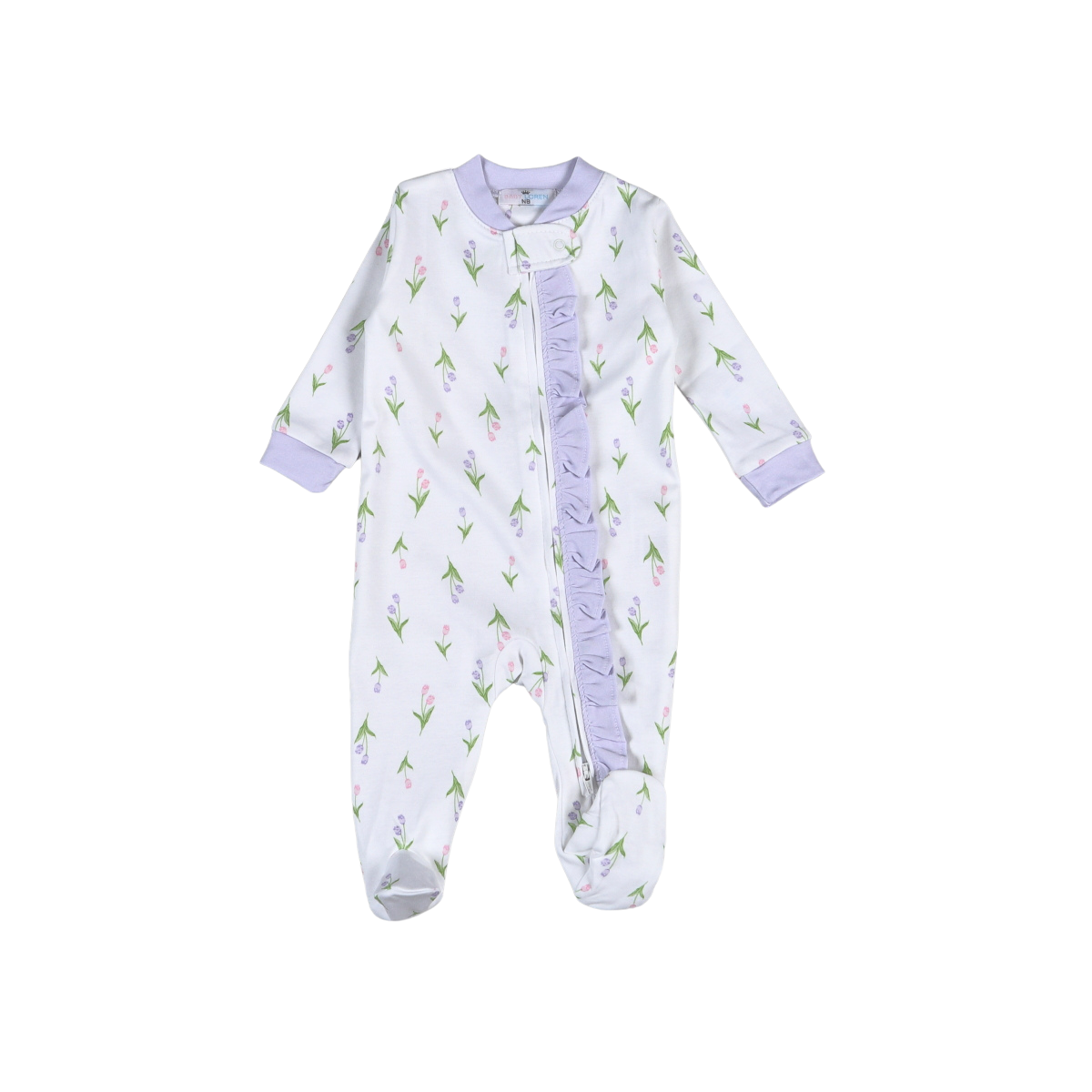 Zoe Tulip Pima Footie