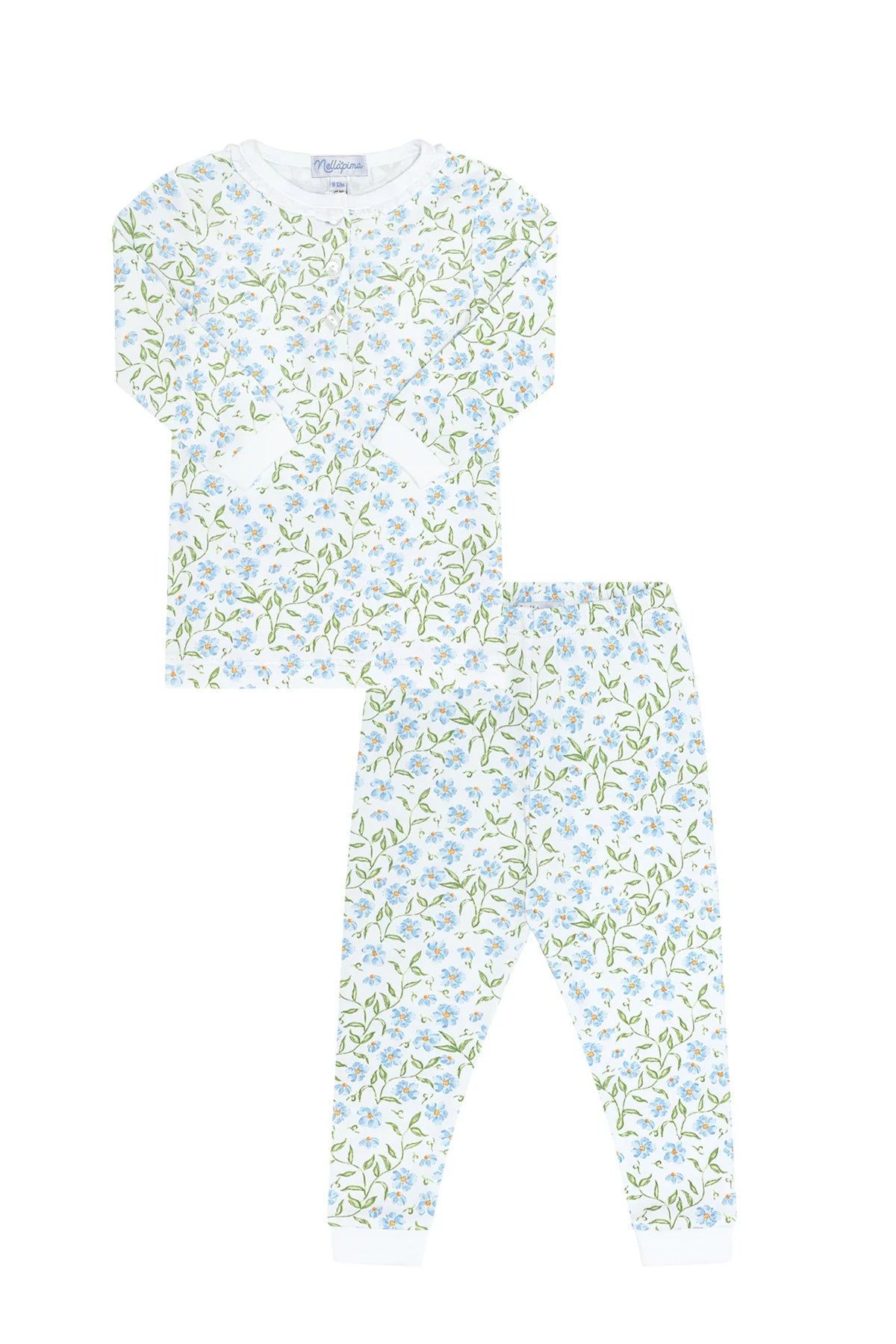 Blue Vines Pajama Set