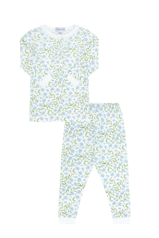 Blue Vines Pajama Set