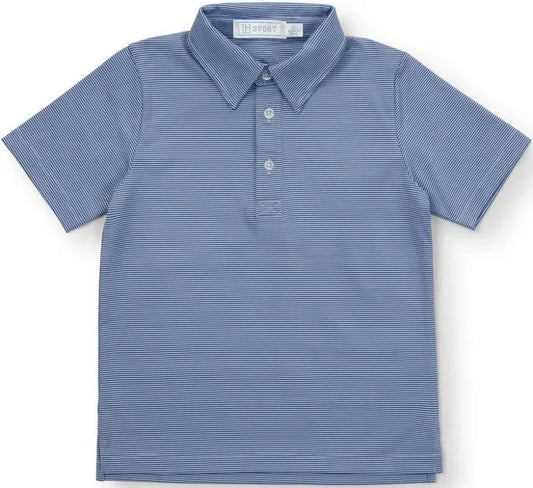 Will Performance Polo- Blue Stripes