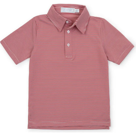 Will Performance Polo- Red Stripes