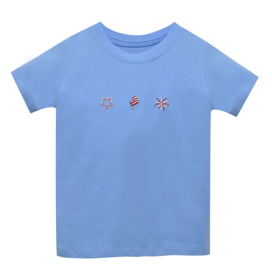 Houston Shirt- Red, White and Blue