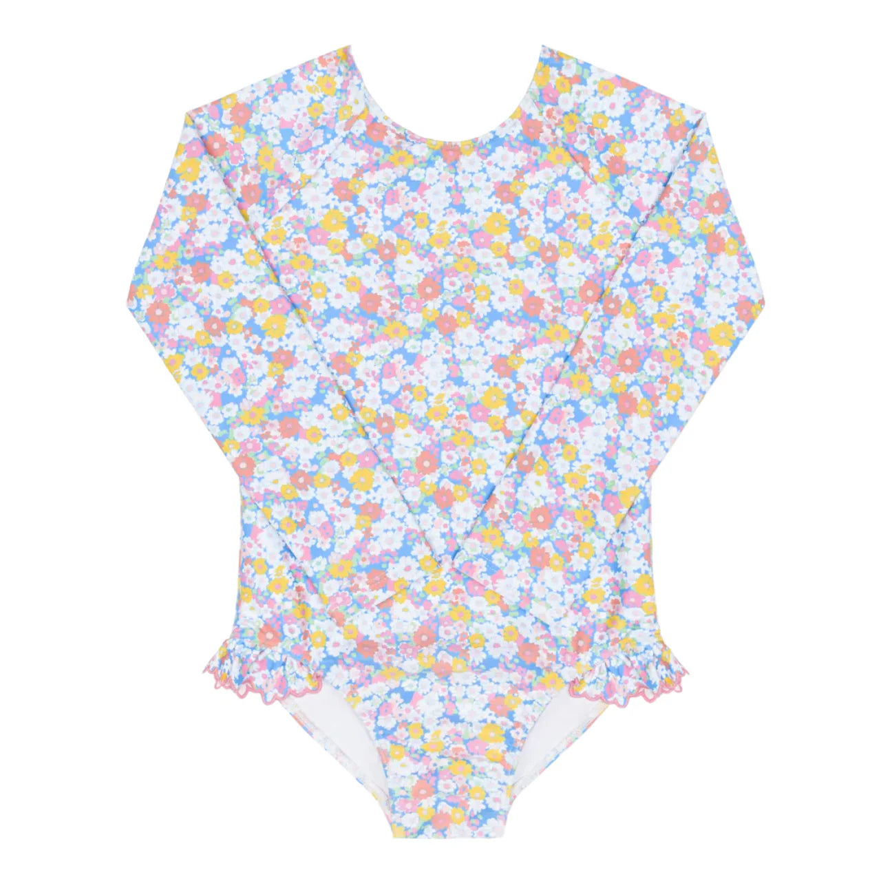 Girls Jasmine Blossom Rashguard One Piece