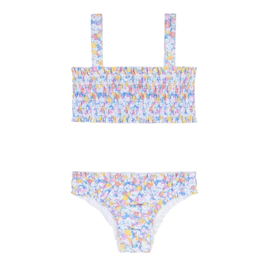 Girls Jasmine Blossom Smocked Bikini