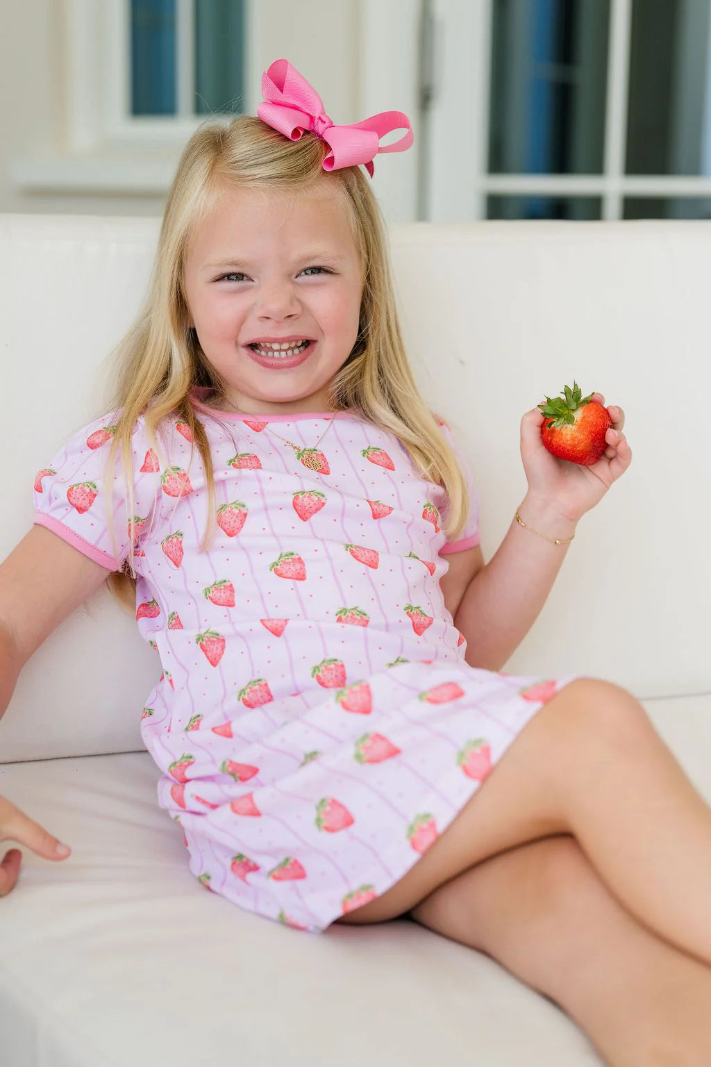 Play Dress- Strawberry Stripe