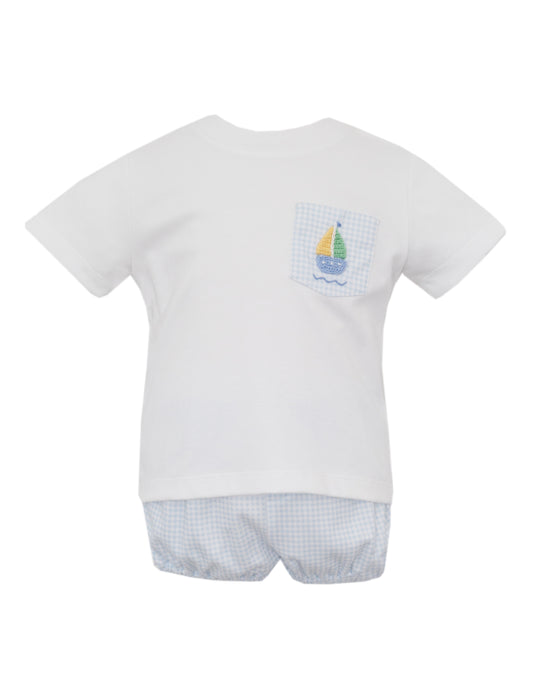 Boys Sailboat Short Set