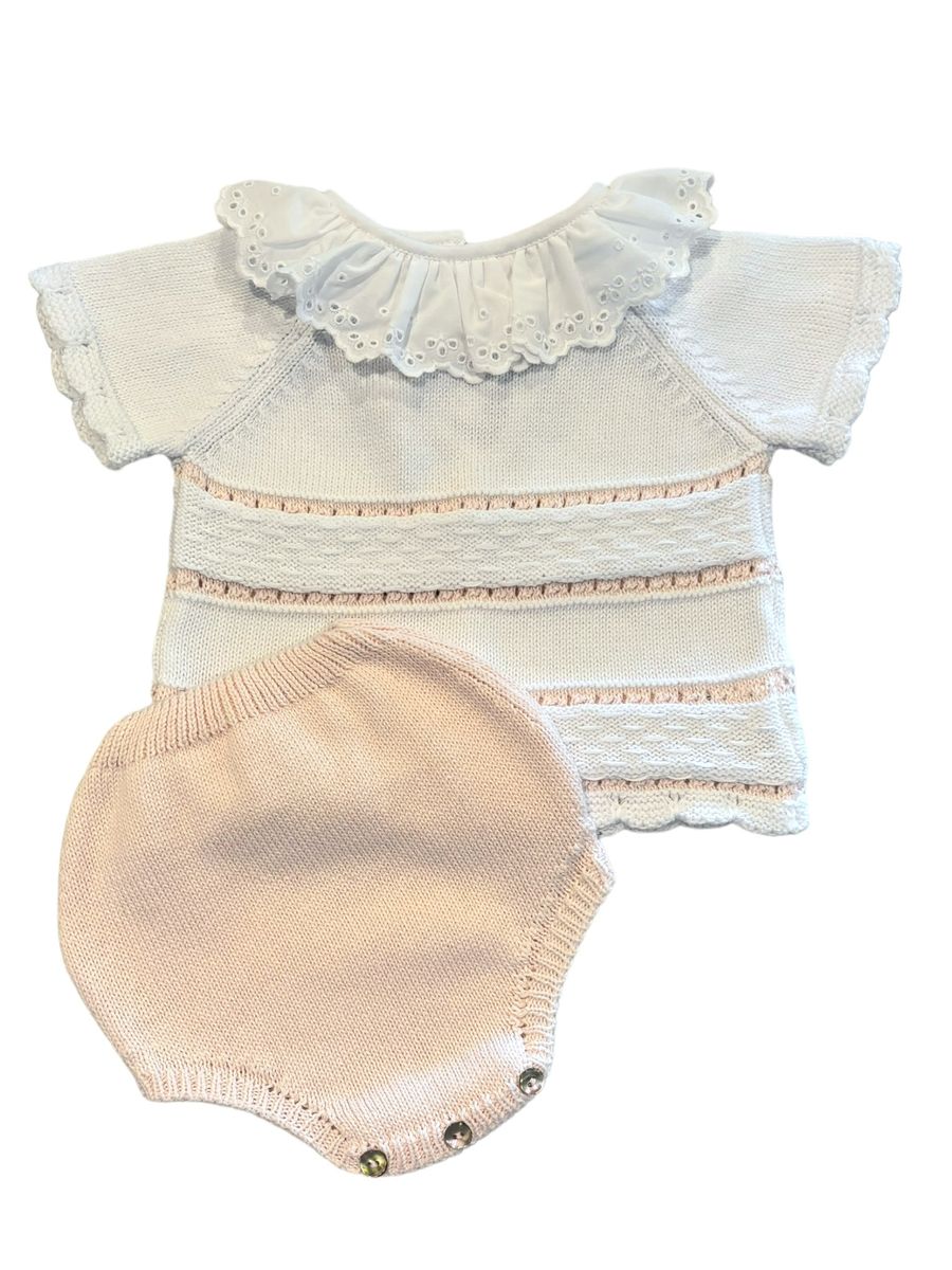 Ruffle Collar Diaper Set