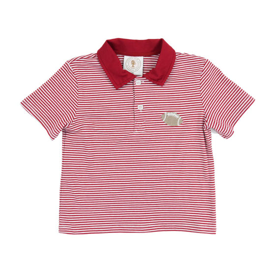 Maroon Stripe Tailgate Polo