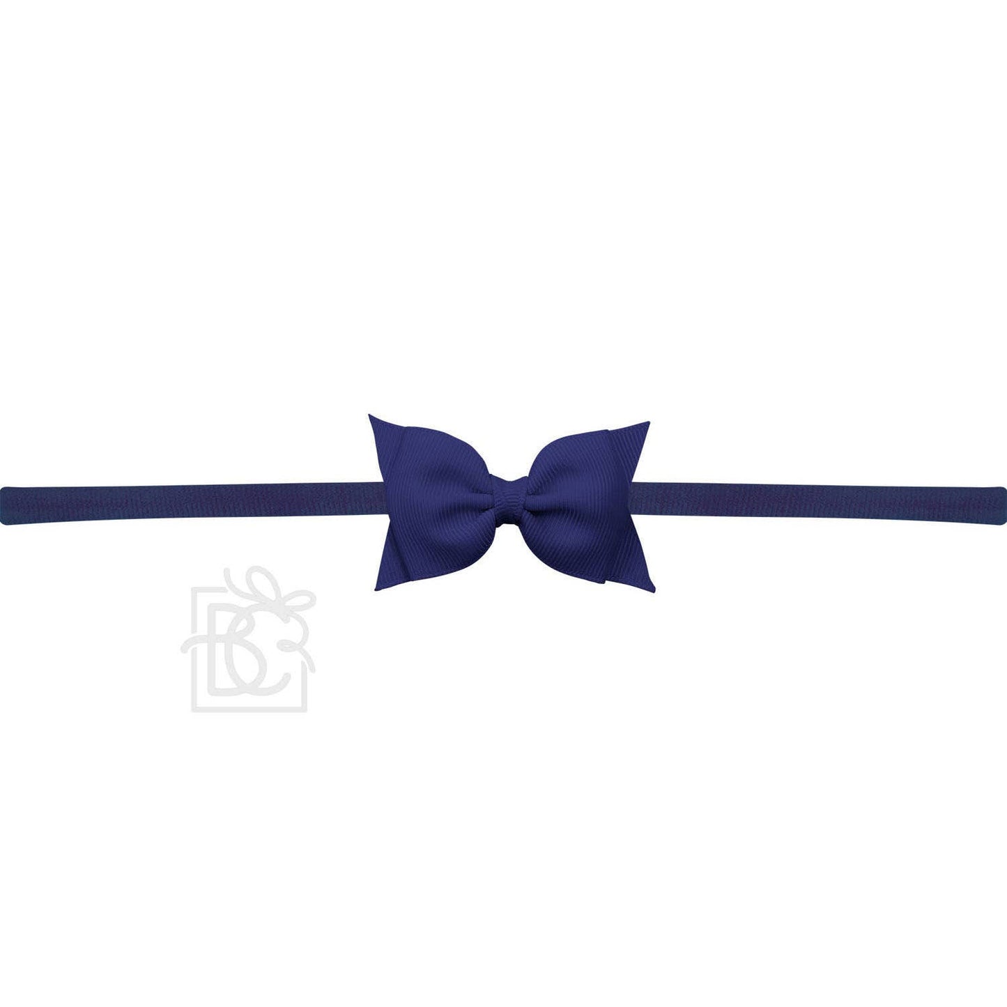 1/4" PANTYHOSE HEADBAND W/ 2.5" FLAT SOPHIA BOW